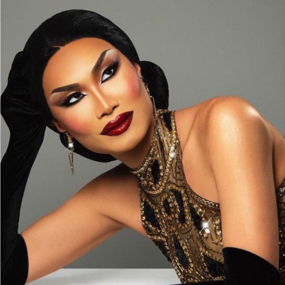 Bob Mackie Gold/Black Cocktail Dress